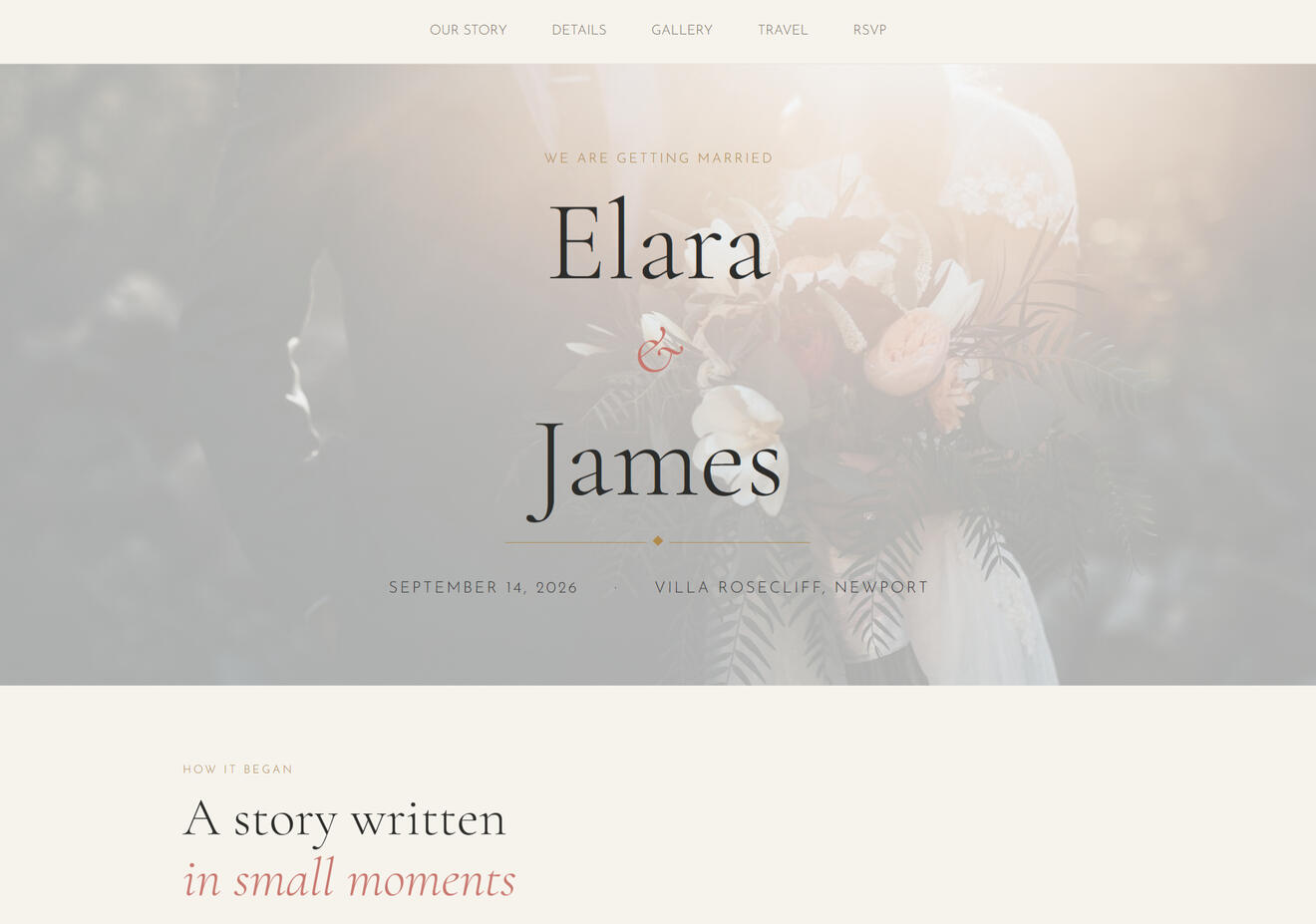 Wedding invitation template